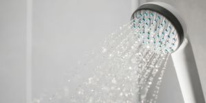 Shower, Shower head, Plumbing fixture, Water, Room, Plumbing, Ceiling, Tap, 