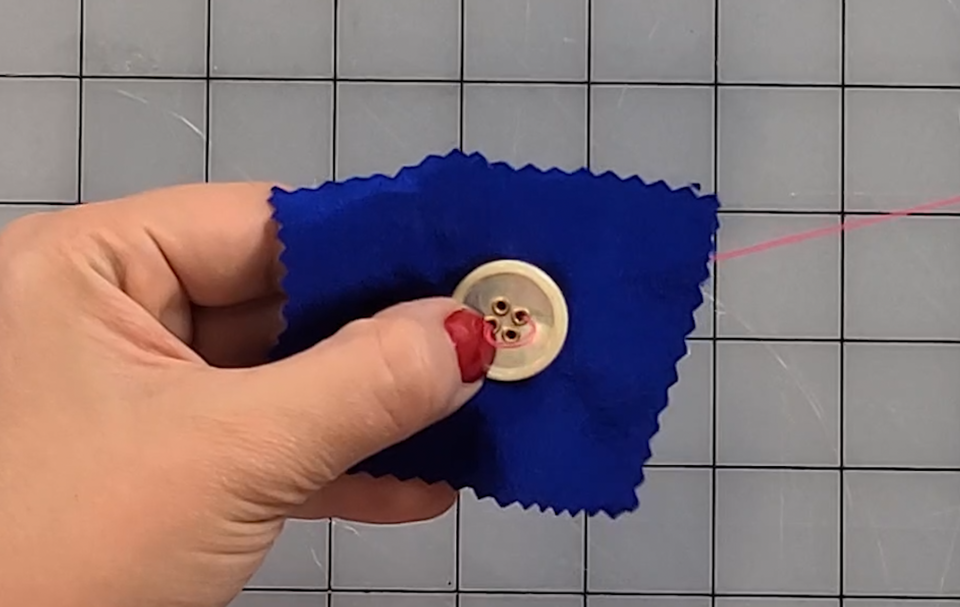 How to Sew a Button - for Absolute BEGINNERS 