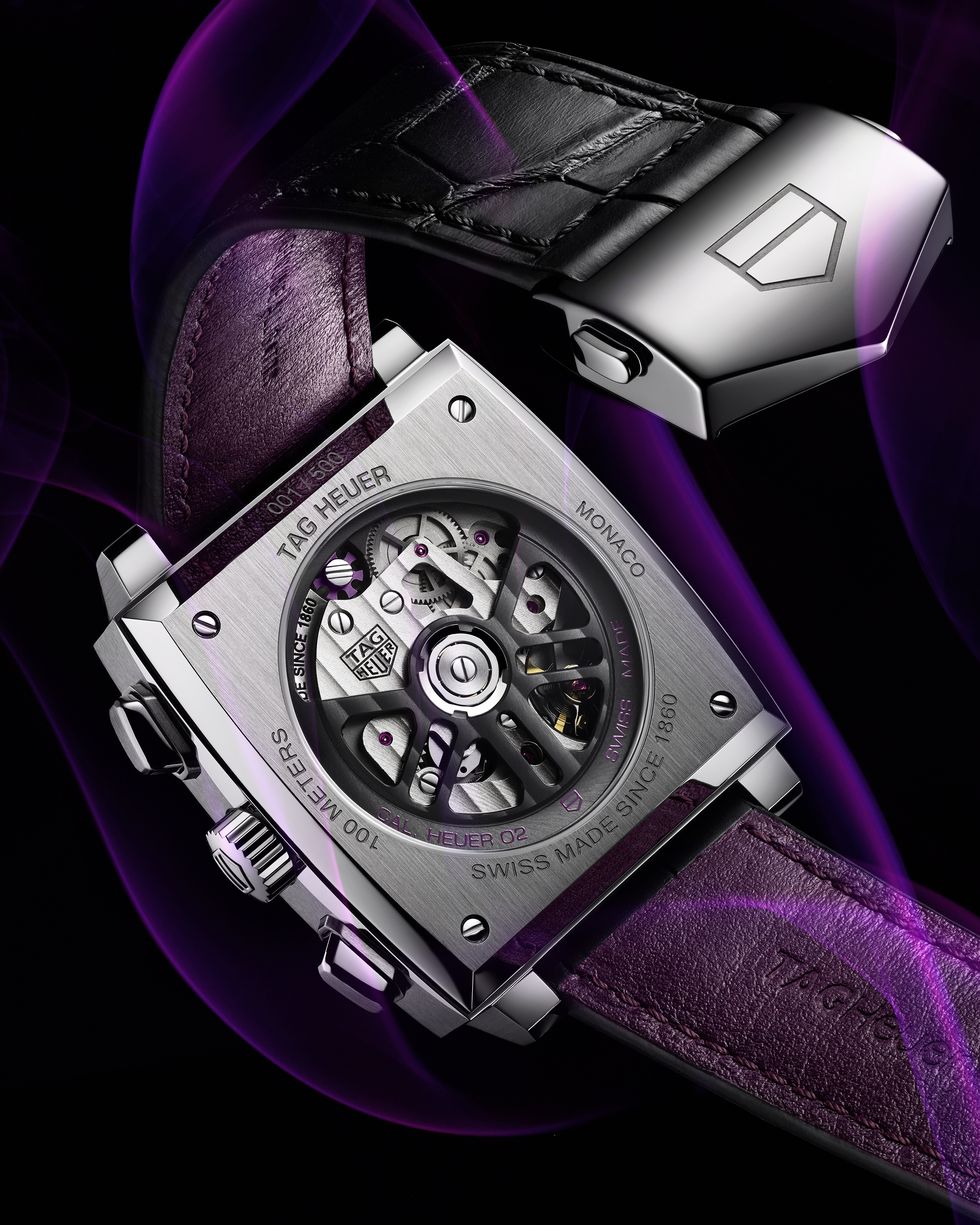 泰格豪雅tag heuer monaco系列限量紫色腕錶登台
