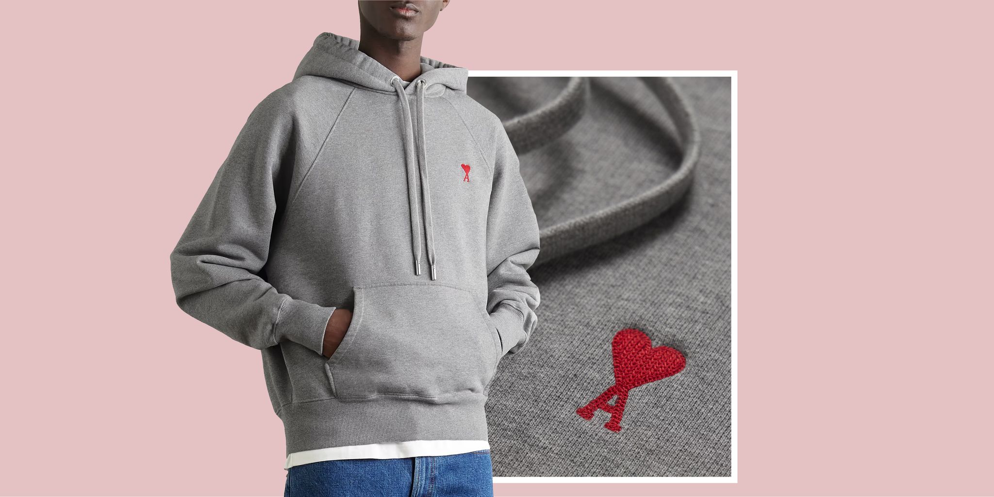 Stay Warm and Stylish with our Grey Essentials Hoodie