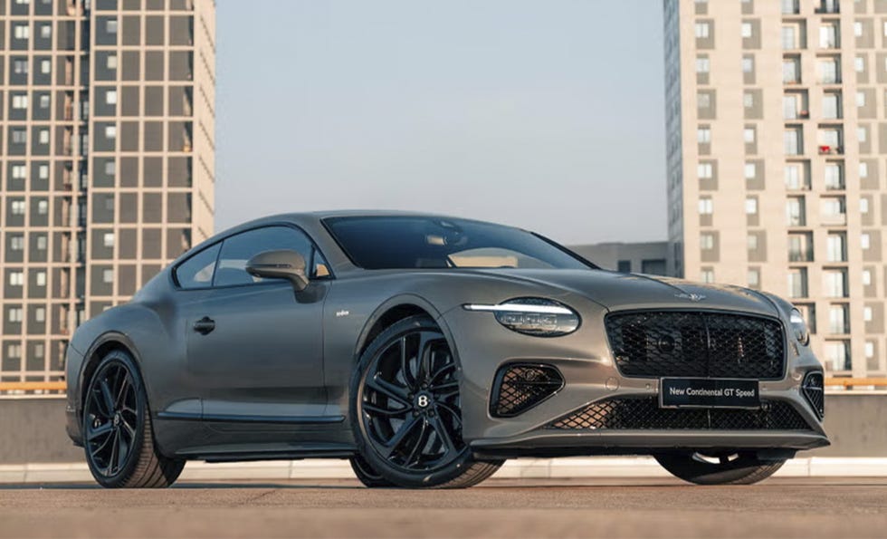 luxury sports car parked in an urban setting