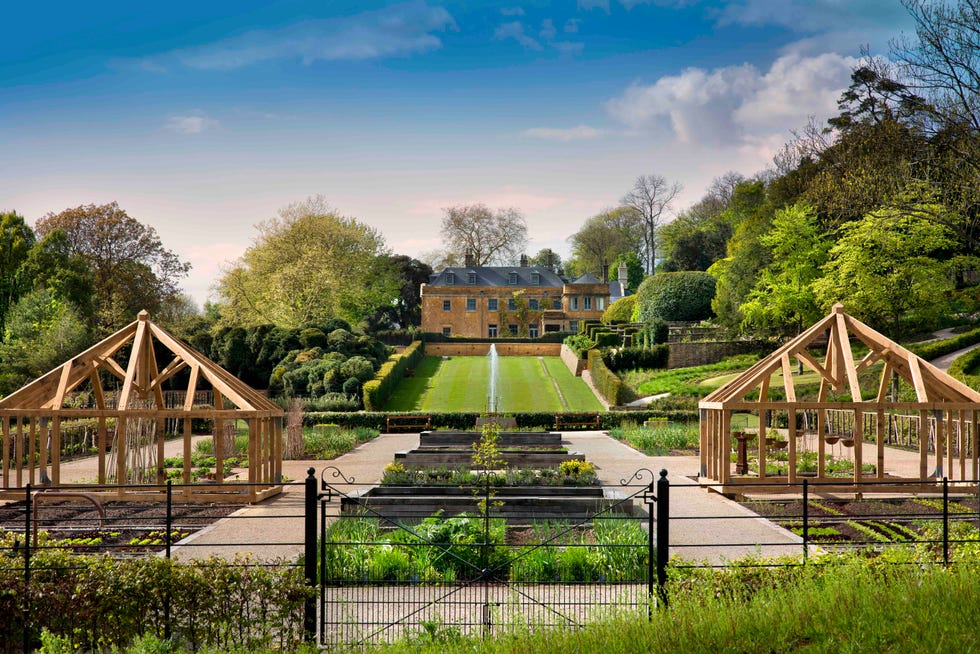 the kitchen garden at The Newt