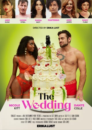 cover art for erika lust's the wedding