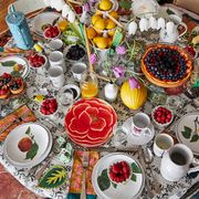 john derian's set table for a dinner party at his apartment