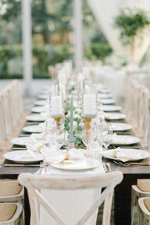White, Photograph, Rehearsal dinner, Table, Wedding banquet, Wedding reception, Restaurant, Tablecloth, Banquet, Chair, 