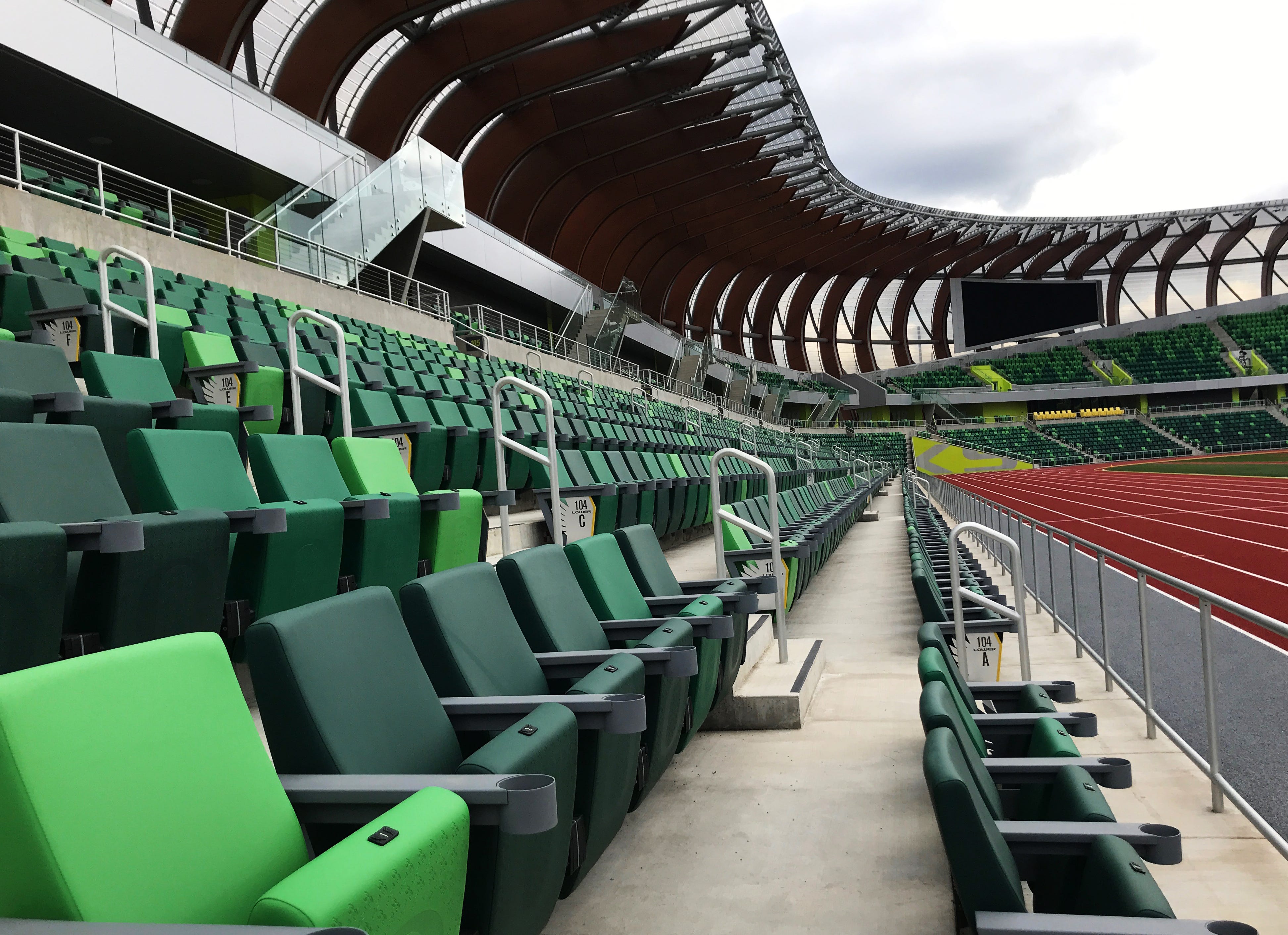 hayward field behind the scenes in oregon in march 2021