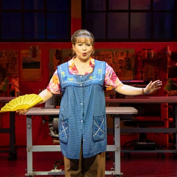 Justina Machado in Real Women Have Curves: The Musical on Broadway justina machado in real women have curves the musical on broadway
