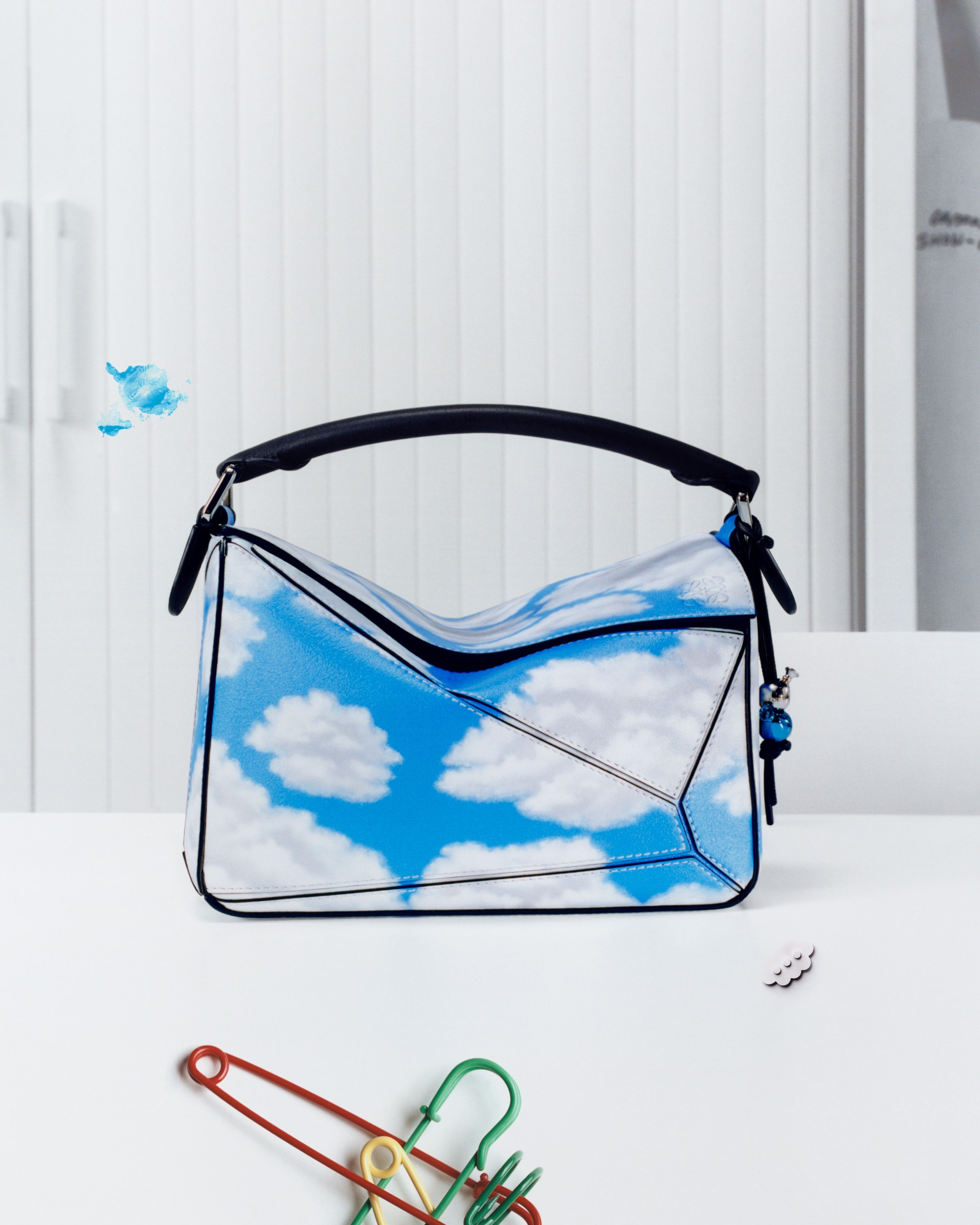 LOEWE☆パズル10 ケン・プライス リエディション バッグ Puzzle 10 Ken Price re-edition bag in classic calfskin Green
