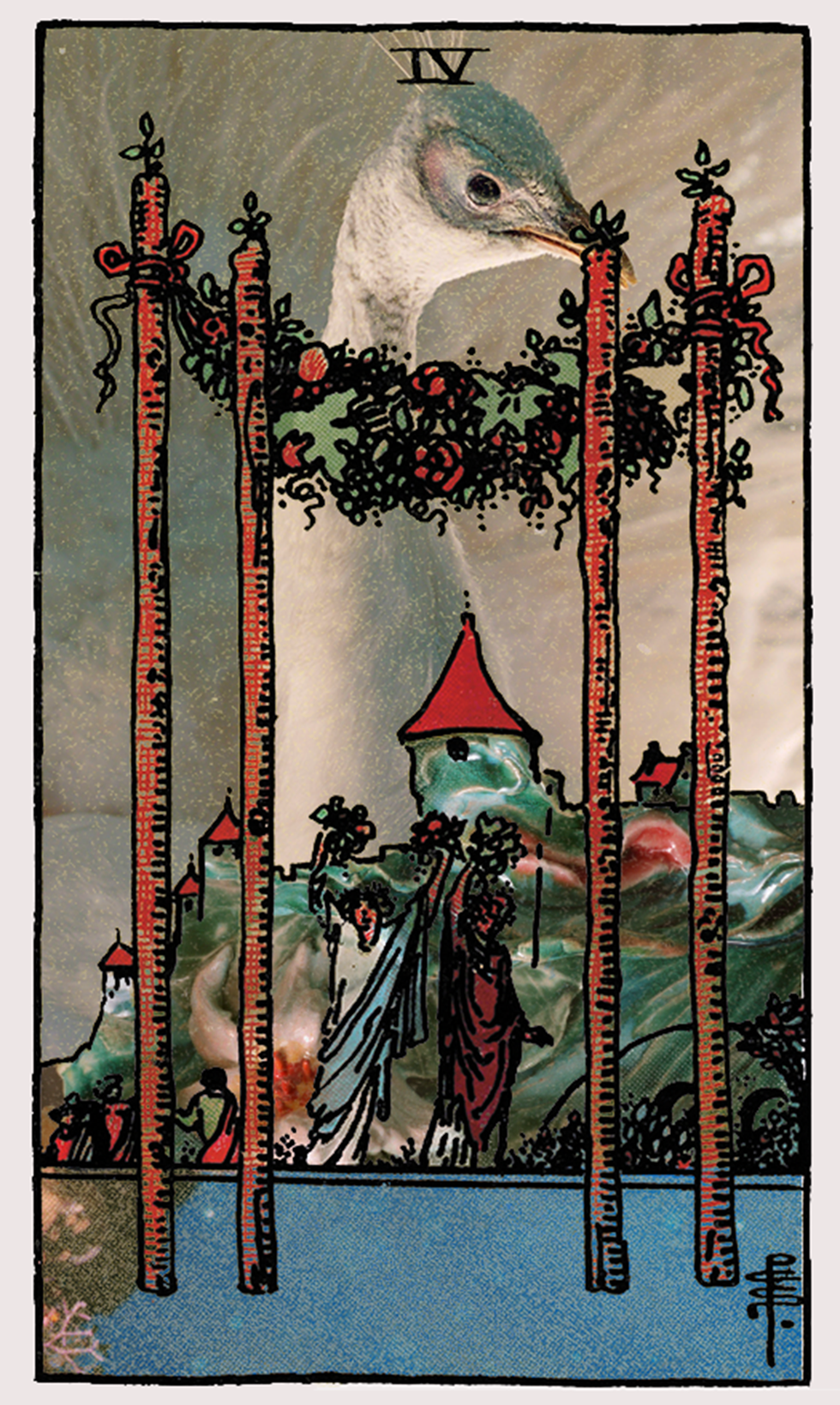 four of wands tarot card