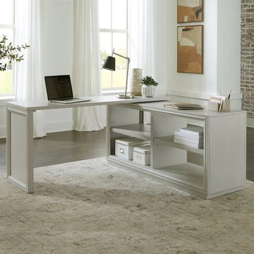 costco swivel desk home office desk setup with modern decor and workspace accessories