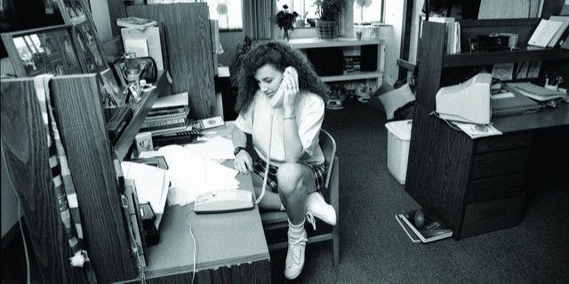 Girl in Dorm Room, 1991