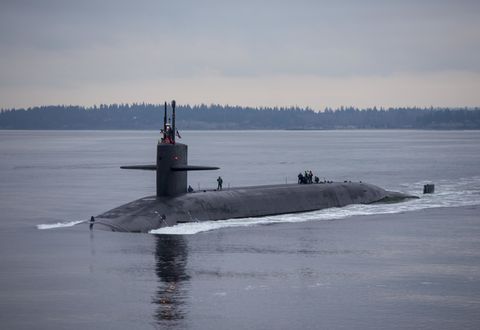 Submarine, Ballistic missile submarine, Cruise missile submarine, Water, Vehicle, Sea, Watercraft, 