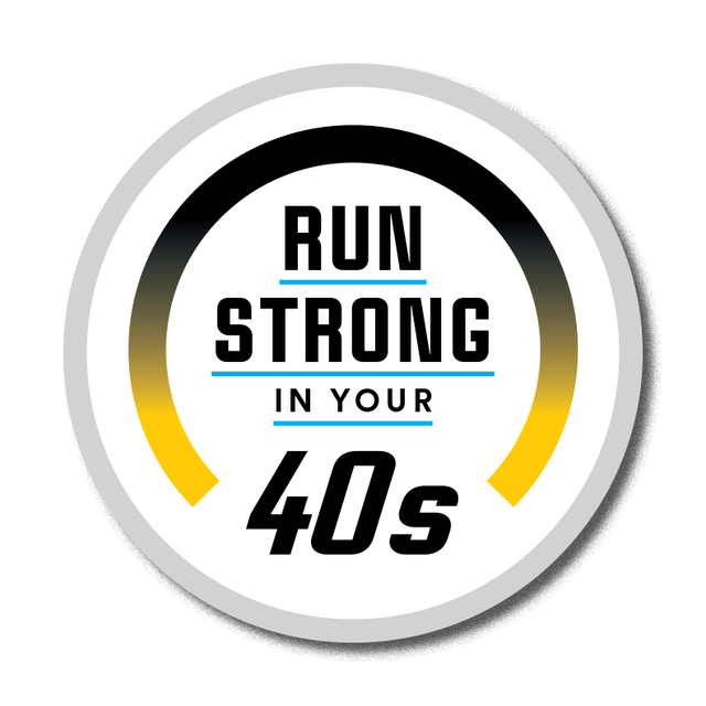 run strong in your 40's badge