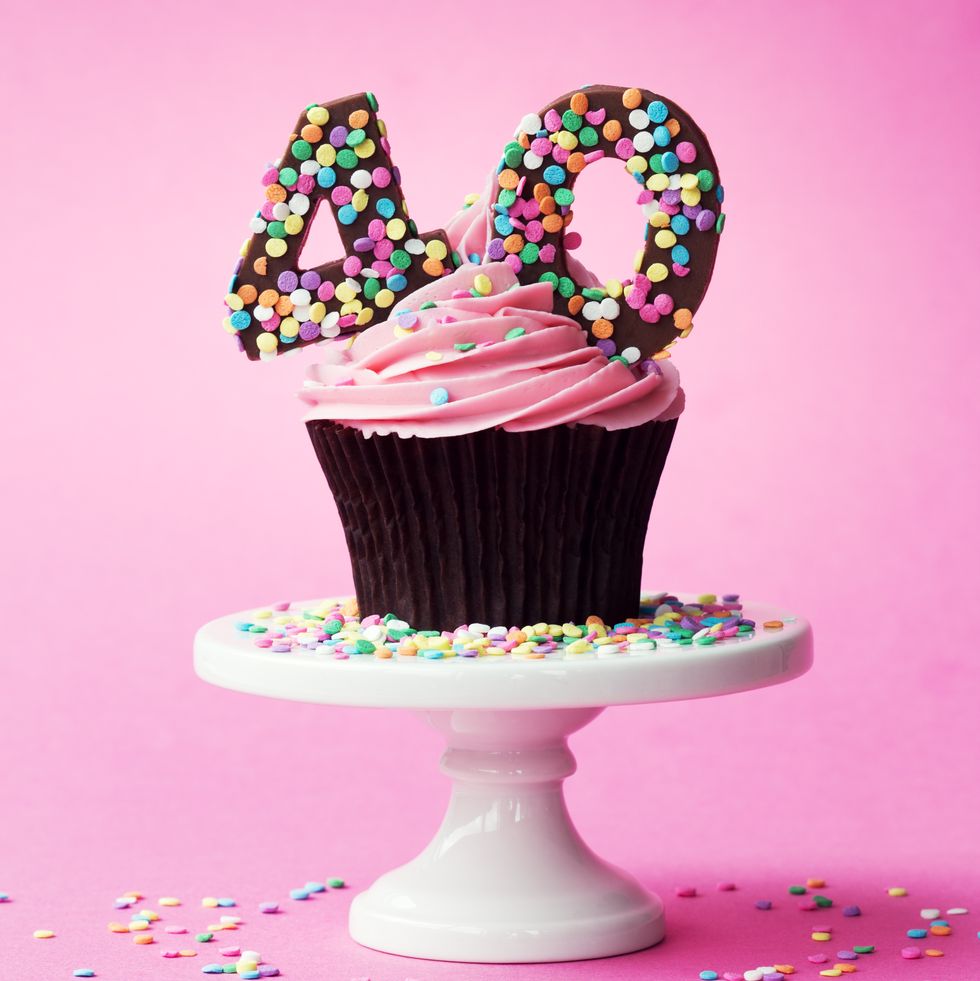 40th birthday cupcake