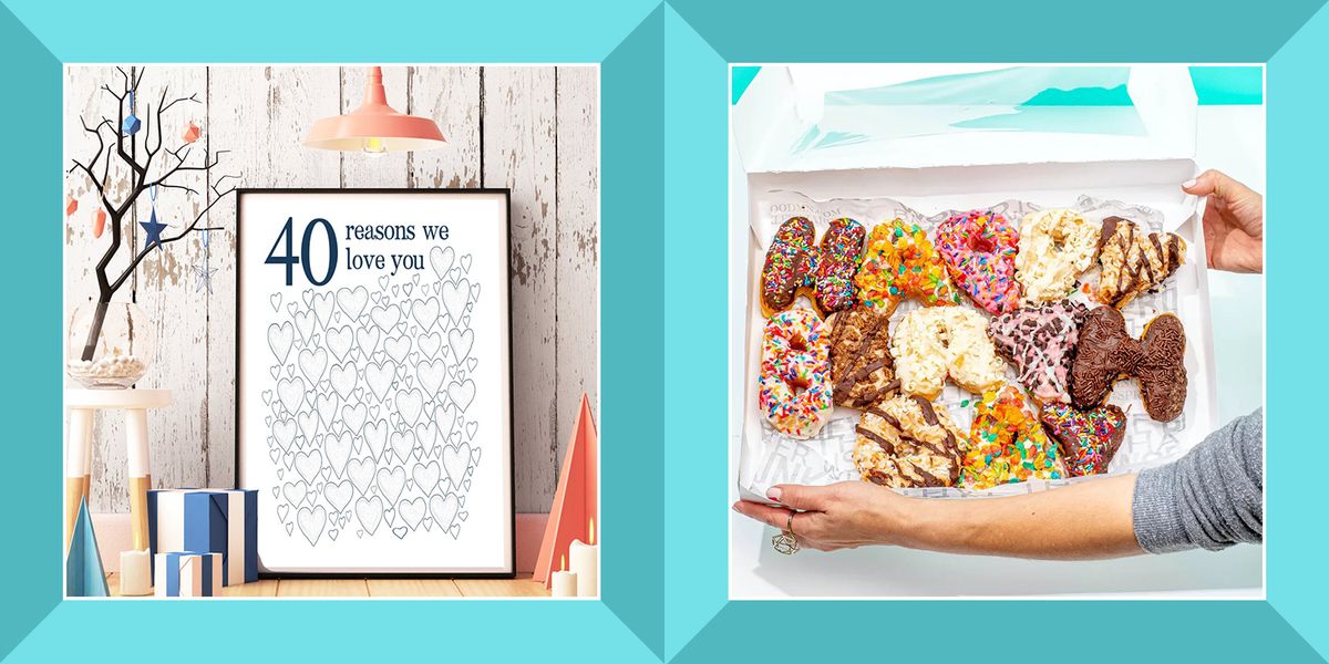40 reasons we love you poster, happy birthday donuts