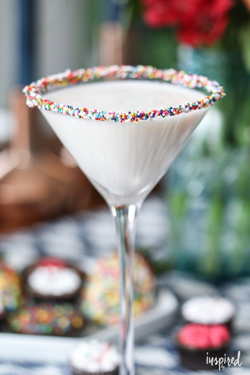 40th birthday party ideas birthday cake martinis