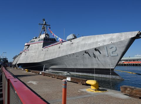180203 n cm227 0117 san diego feb 3, 2018 the littoral combat ship uss omaha lcs 12 is moored during its commissioning ceremony at broadway pier in san diego, california omaha is the 11th littoral combat ship to enter the fleet and the sixth of the independence variant this ship is the fourth to carry the omaha name since 1869 the ship is named for the city of omaha, nebraska and is assigned to naval surface forces, us pacific fleet us navy photo by mass communication specialist 1st class marie a montez