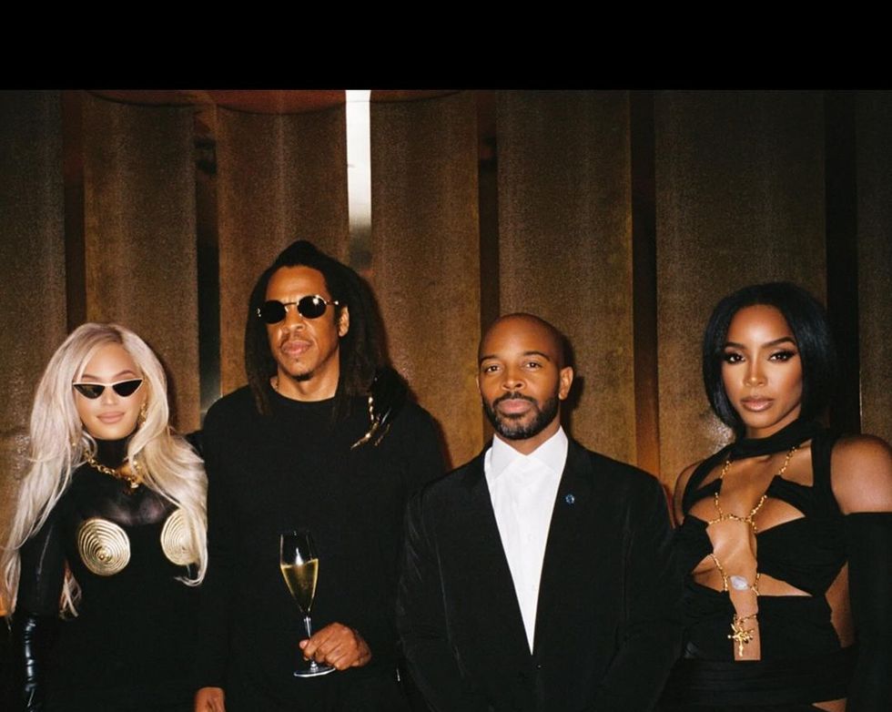 Beyoncé Reunites with Destiny's Child in Futuristic Party Look