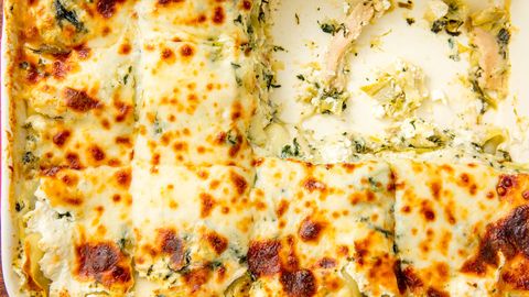 preview for Chicken Spinach Artichoke Lasagna is the Dinner You Need Right Now!