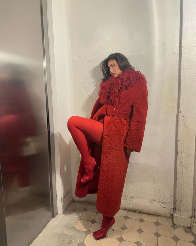 Kylie Jenner Proves Candy Apple Red Is The New Barbiecore Pink 2567