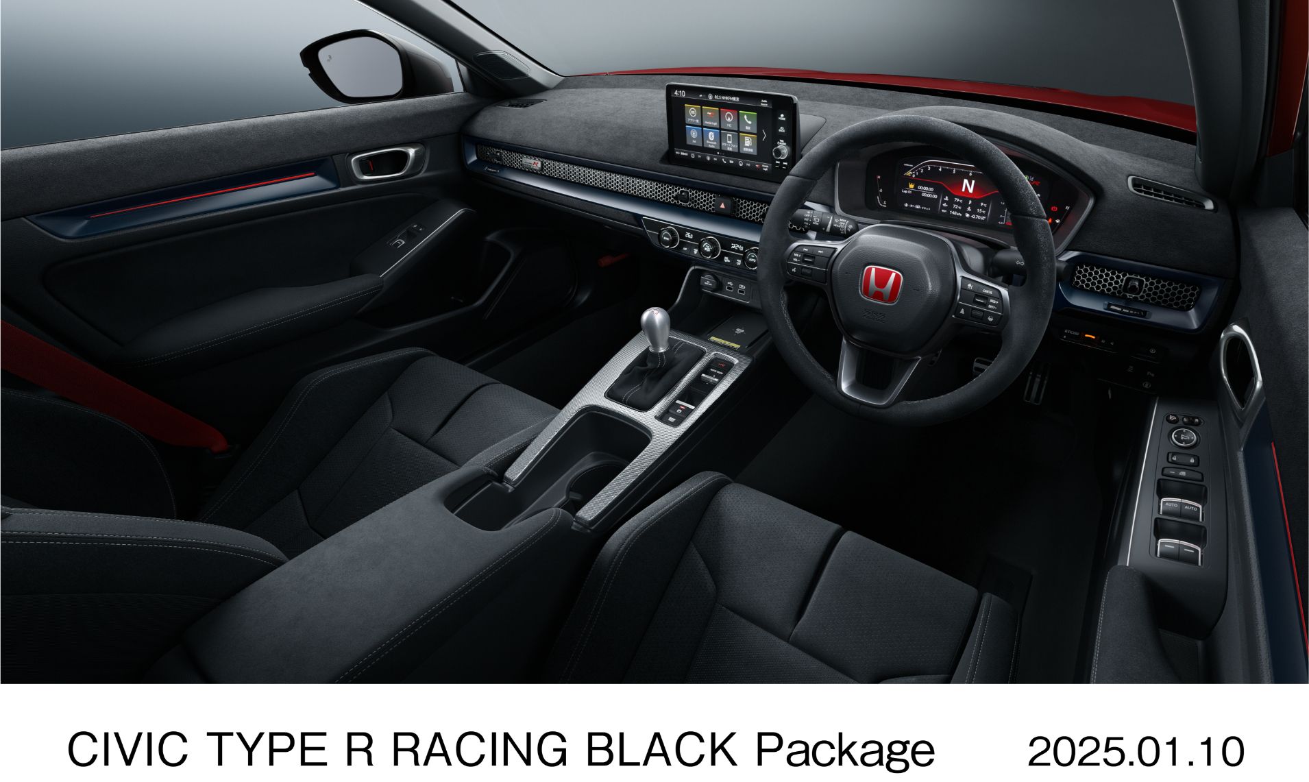Honda Subdues Civic Type R Hatchback with Racing Black Package