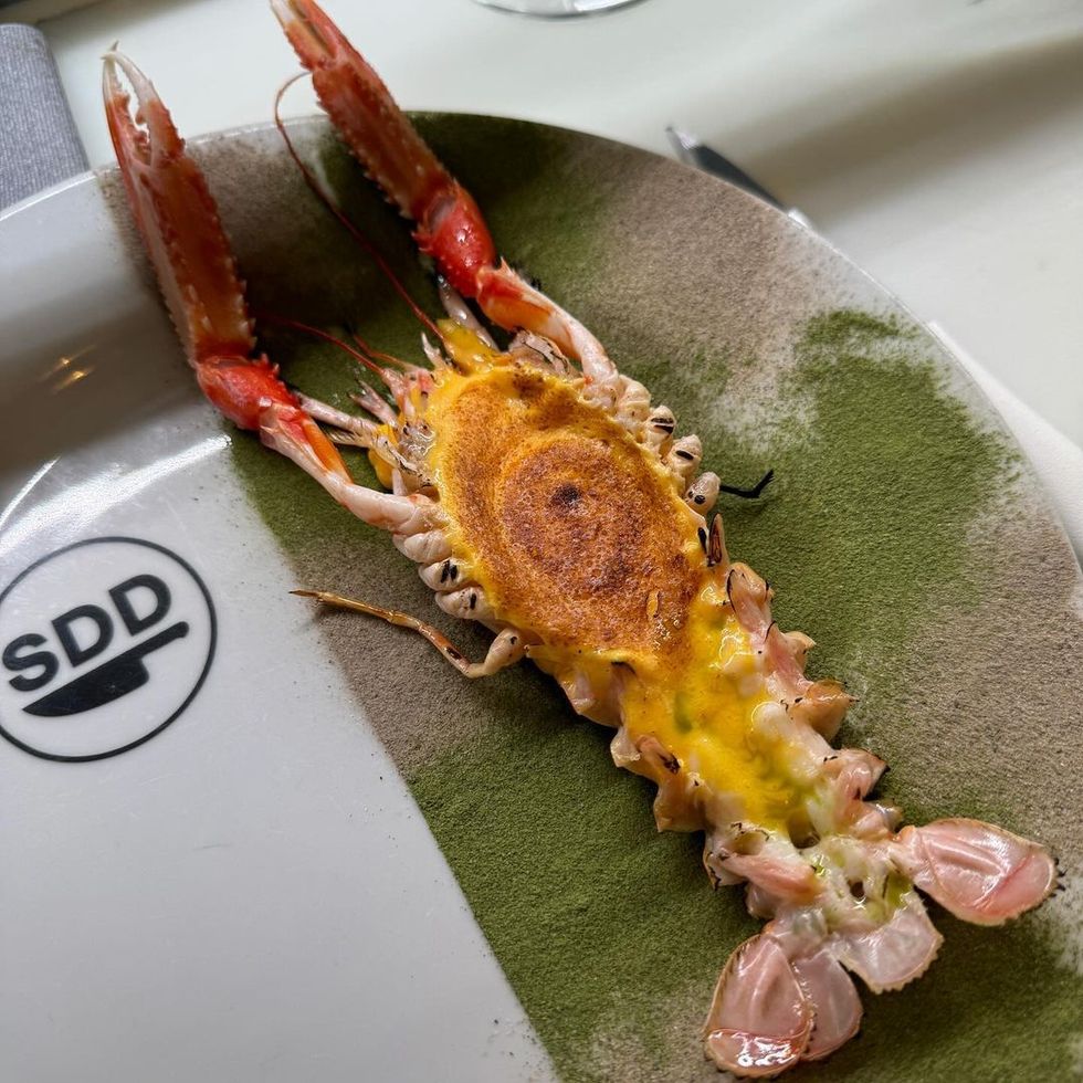 a crab on a plate