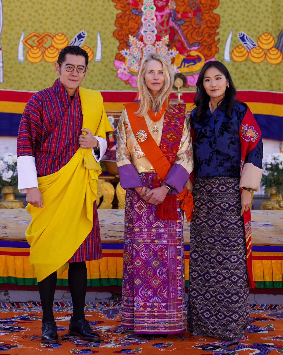 Bhutanese King and Queen Honor Laurene Powell Jobs