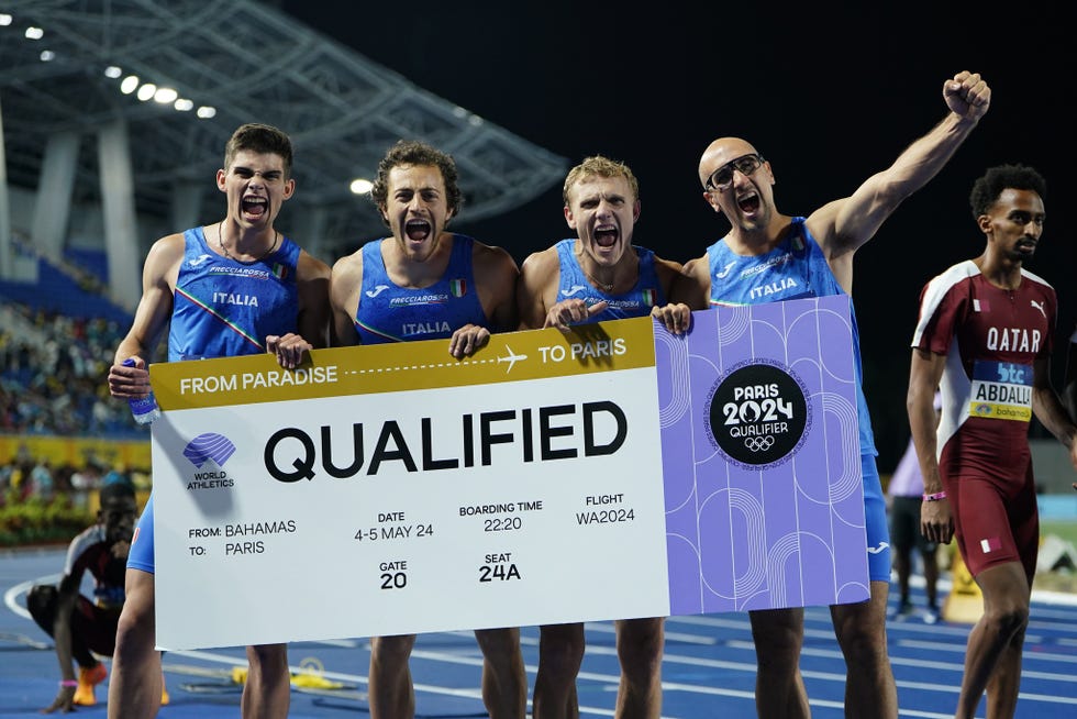 staffetta 4x400 italia maschile