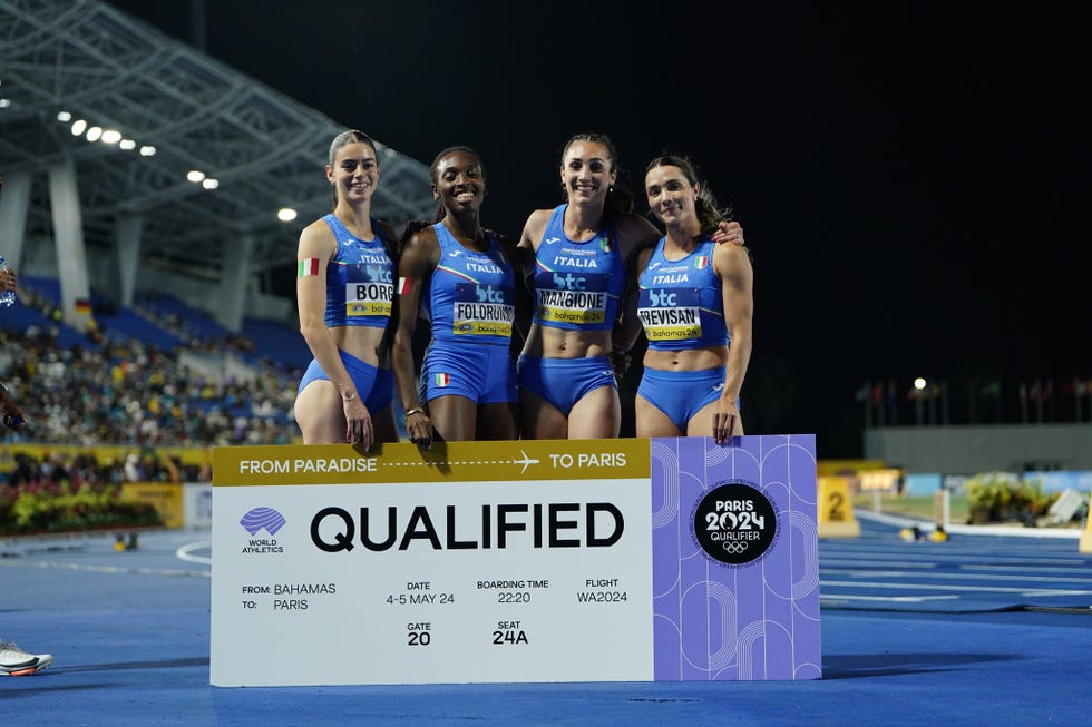 staffetta 4x400 italia femminile