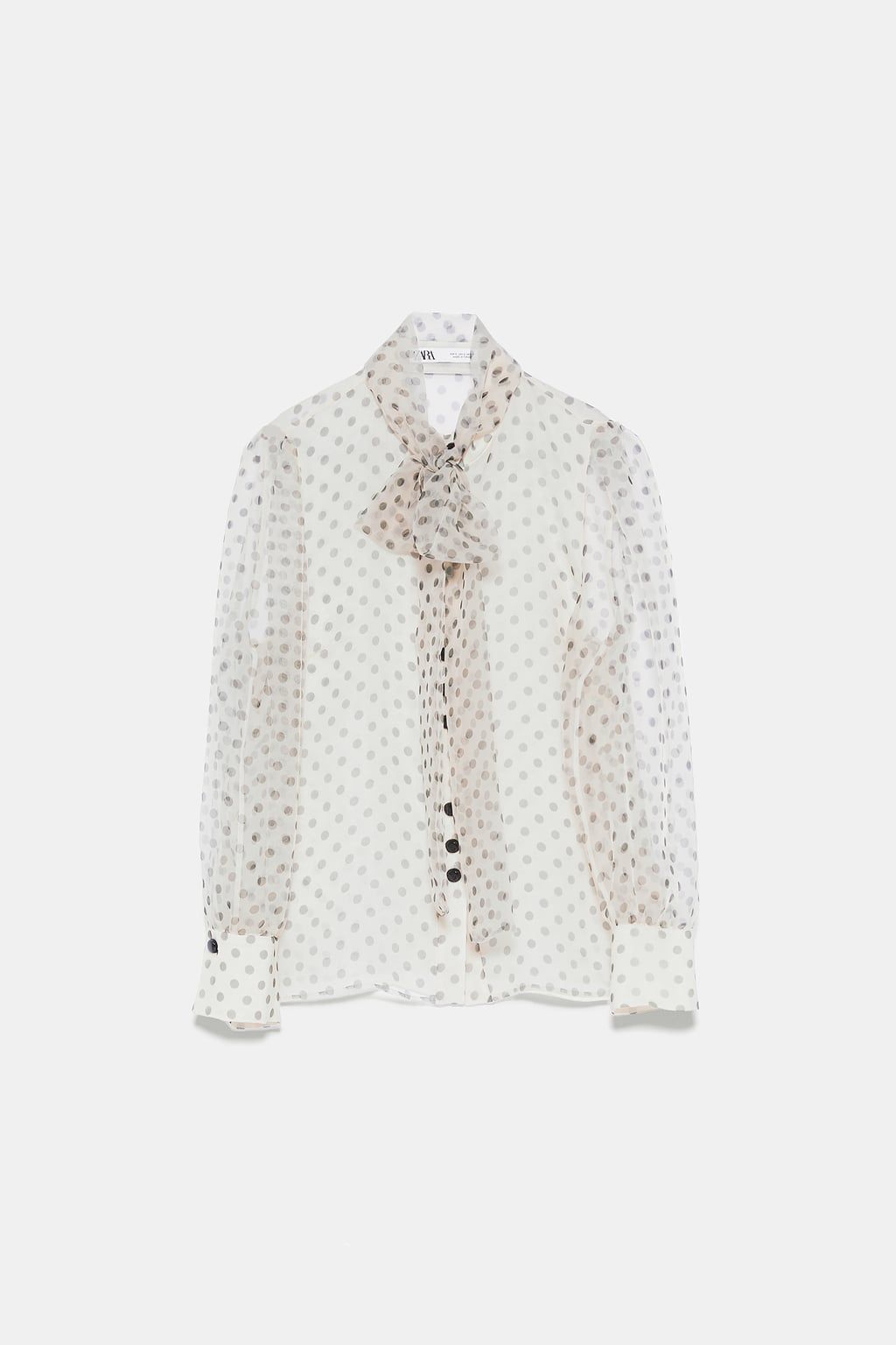 Esta blusa con lazo de Zara est arrasando entre las m s elegantes