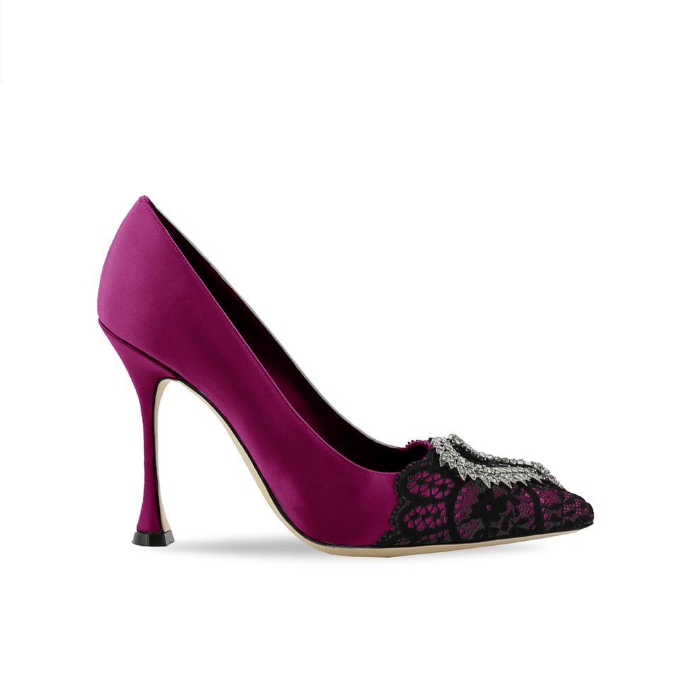Footwear, High heels, Violet, Purple, Basic pump, Court shoe, Shoe, Magenta, Pink, Leather, 