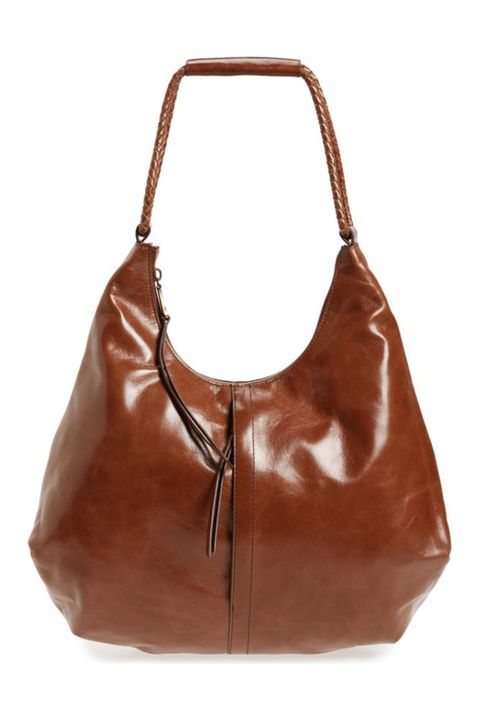 Handbag, Bag, Leather, Brown, Shoulder bag, Hobo bag, Fashion accessory, Tan, Product, Material property, 
