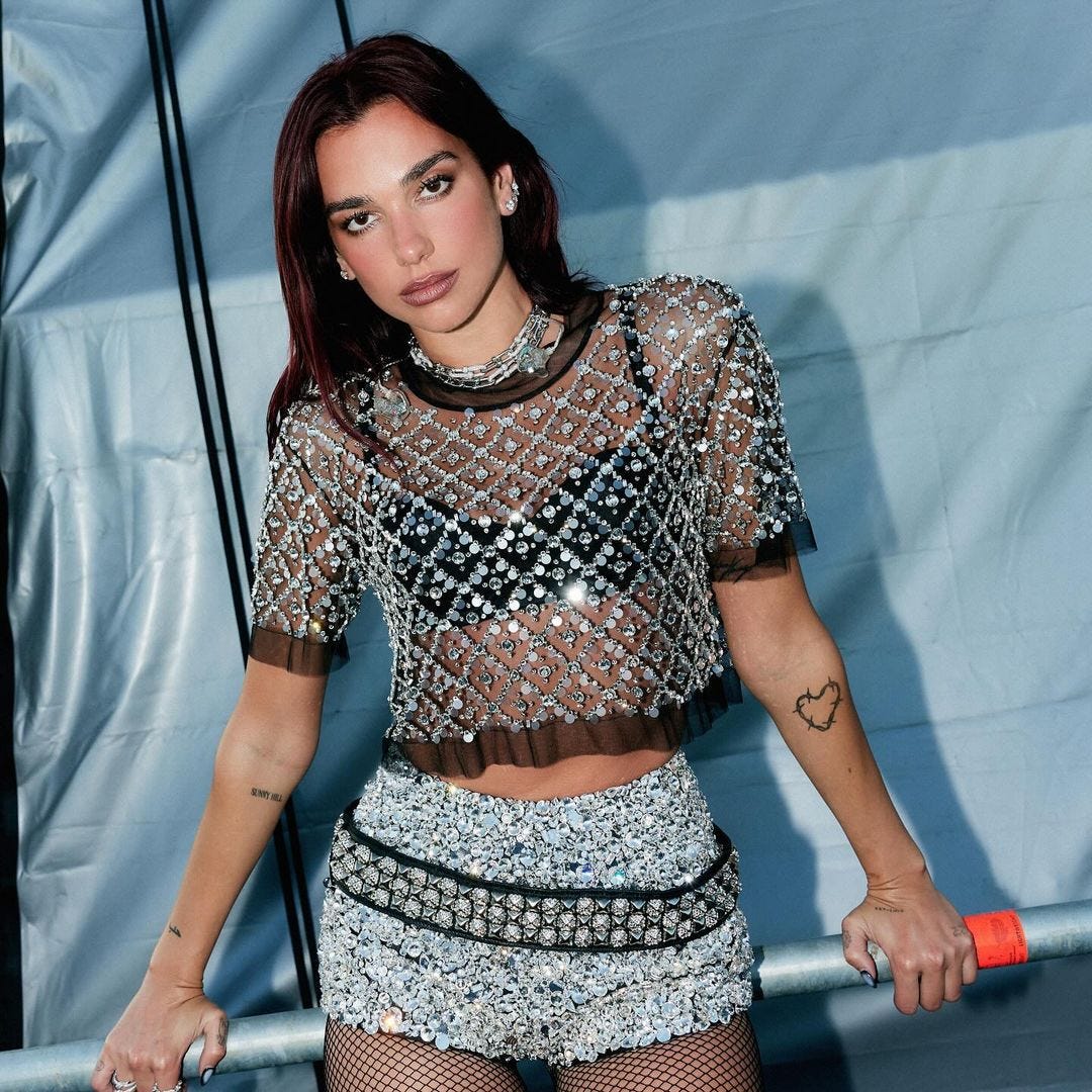 Dua Lipa's Latest Festival Fit Was Parts Rockstar, Part Flapper