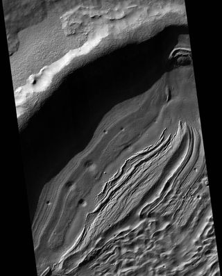an image of hellas planitia on mars