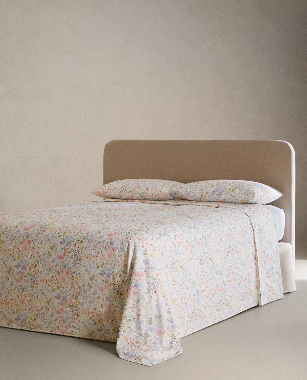 funda nórdica de flores