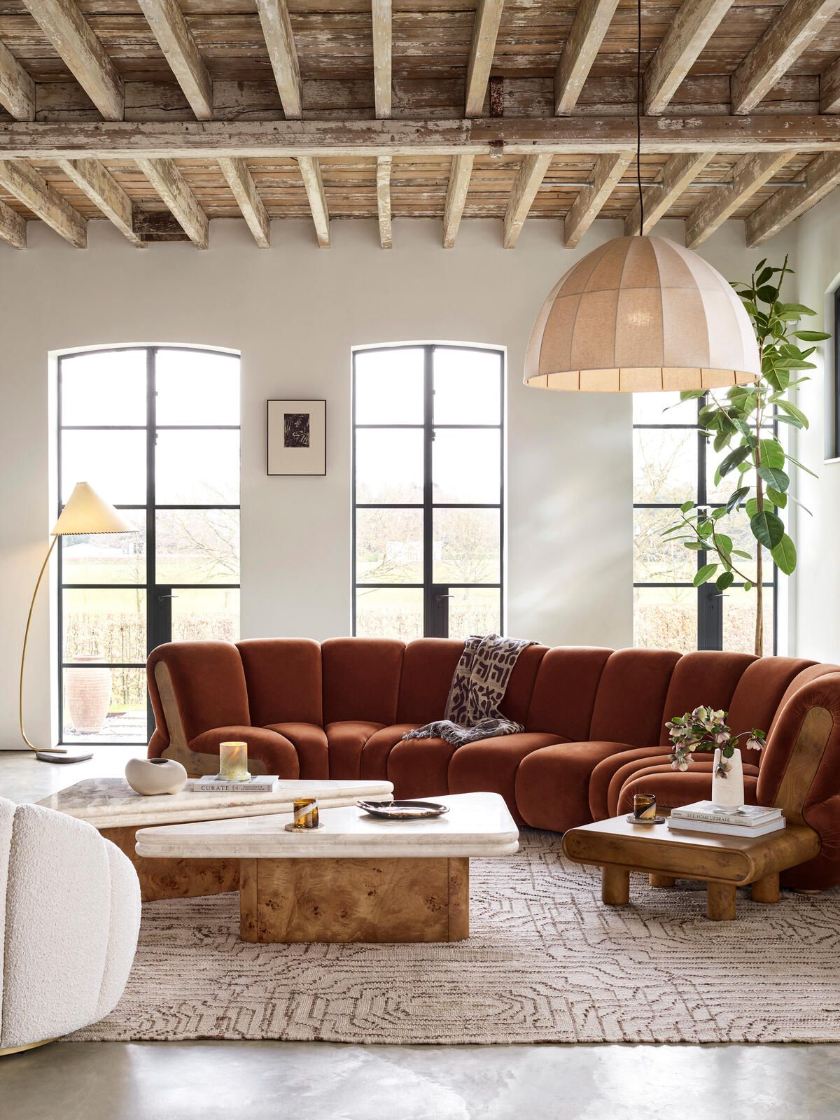 West Elm Work Belle Tufted Sectional