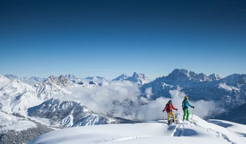 Mountainous landforms, Mountain, Snow, Winter, Mountain range, Skiing, Winter sport, Recreation, Outdoor recreation, Ski mountaineering, 