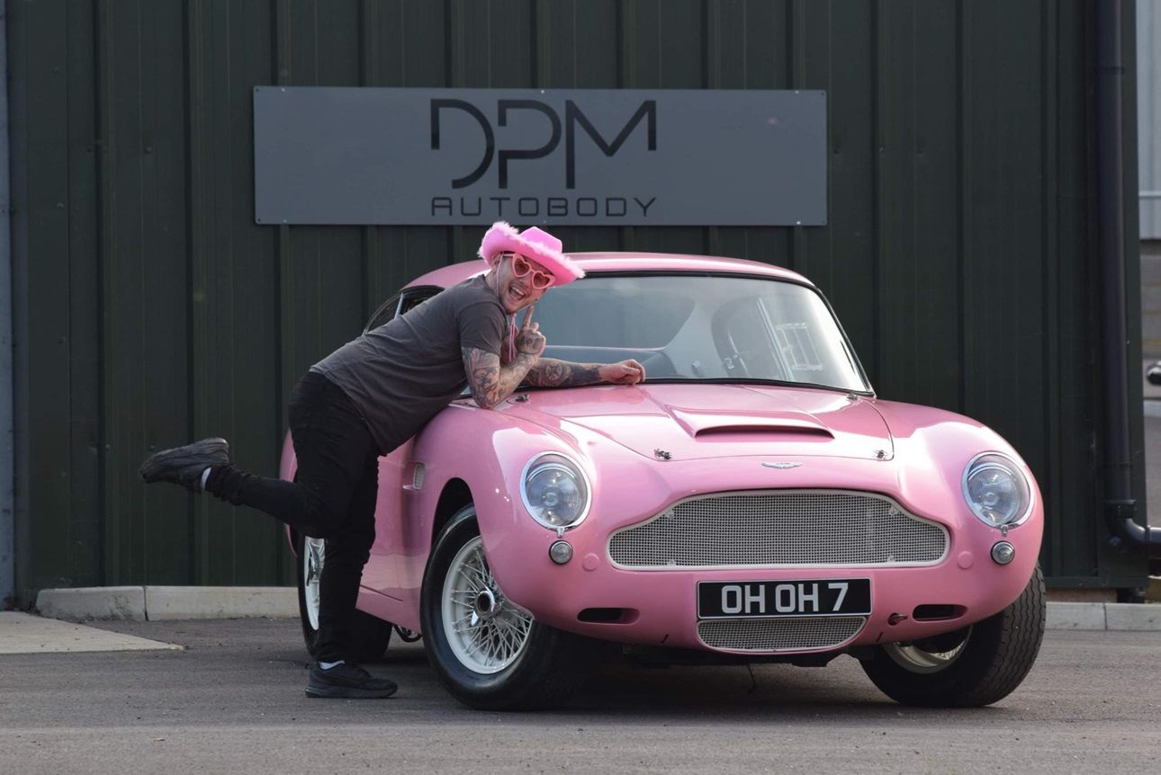 1967 Aston Martin DB6 Restored with Barbie-Like Pink Paint Job