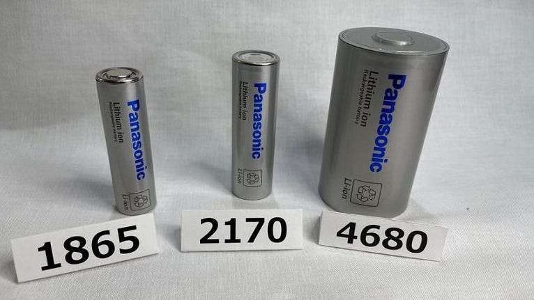 panasonic batteries for evs