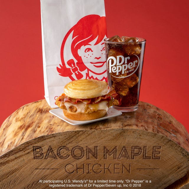 wendy's maple bacon chicken croissant sandwich