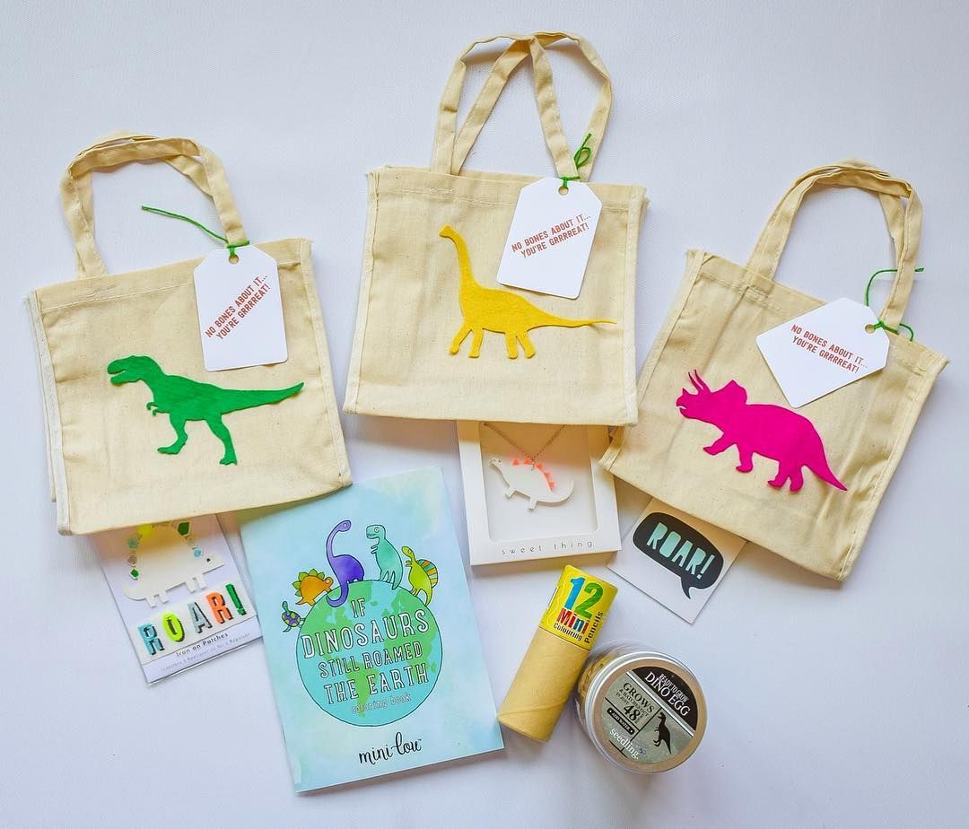 6 Party Bags, Kraft & Stickers 