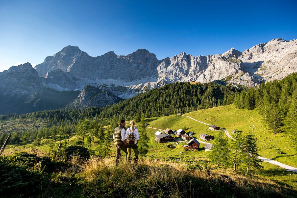 Op de Neustattalm met uitzicht op de Dachstein