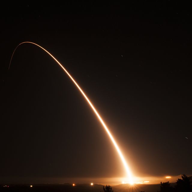 an unarmed minuteman iii intercontinental ballistic missile launches during an operational test at 1101 pacific standard time tuesday, nov 6, 2018, at vandenberg air force base, calif us air force photo by tech sgt jim araosreleased