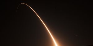 an unarmed minuteman iii intercontinental ballistic missile launches during an operational test at 1101 pacific standard time tuesday, nov 6, 2018, at vandenberg air force base, calif us air force photo by tech sgt jim araosreleased