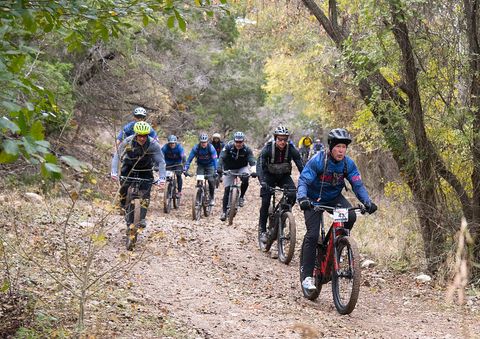 Cycle sport, Cycling, Outdoor recreation, Mountain biking, Mountain bike, Vehicle, Bicycle, Trail, Recreation, Mountain bike racing, 