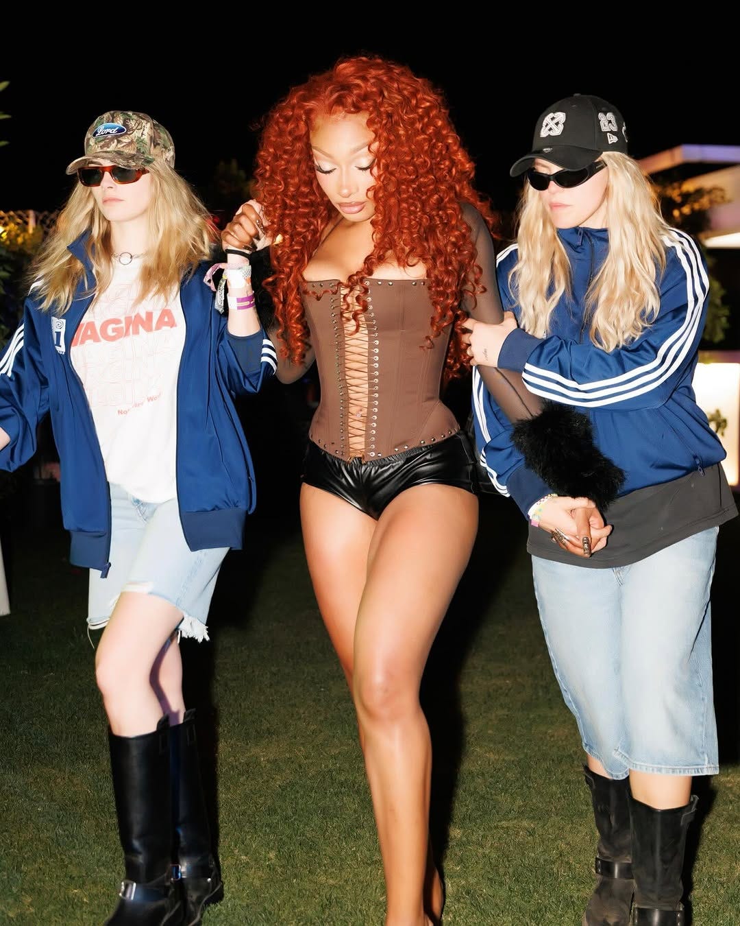 Delevingne & Rapp Support Megan Thee Stallion at Coachella
