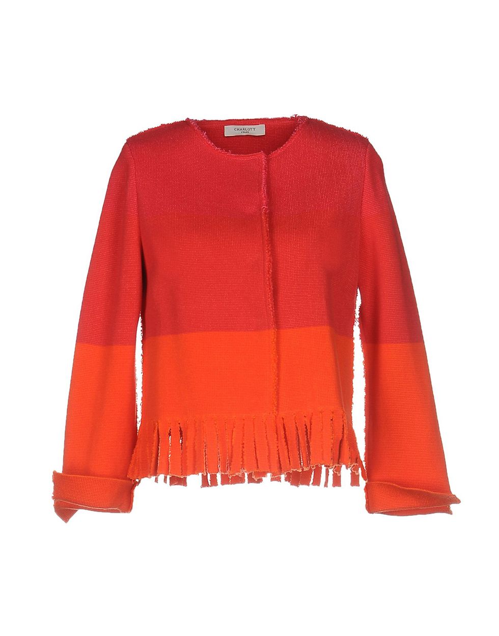 Clothing, Red, Outerwear, Orange, Sleeve, Blouse, Top, Sweater, Jacket, Coquelicot, 