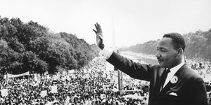 martin luther king addresses crowds during the march on washington at the lincoln memorial washington dc where he gave his i have a dream speech