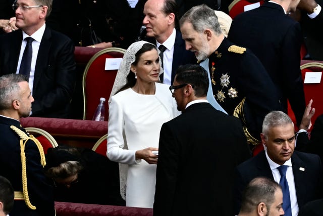 King Felipe and Queen Letizia of Spain Attendd Pope Leo's