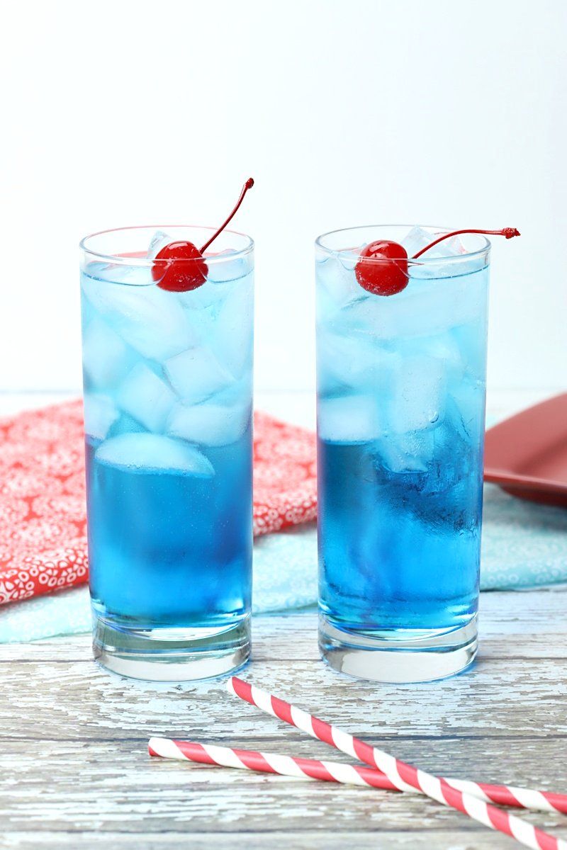 4th Of July Drink- Red, White And Blue Cocktail By Barillio